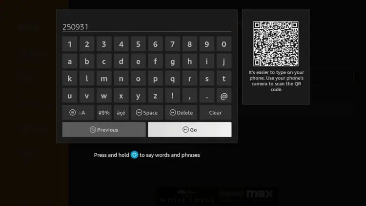 Downloader-app tastatur der viser koden "591178" indtastet til værktøjskasse-installationsmetoden med QR-kode til mobilscanning.